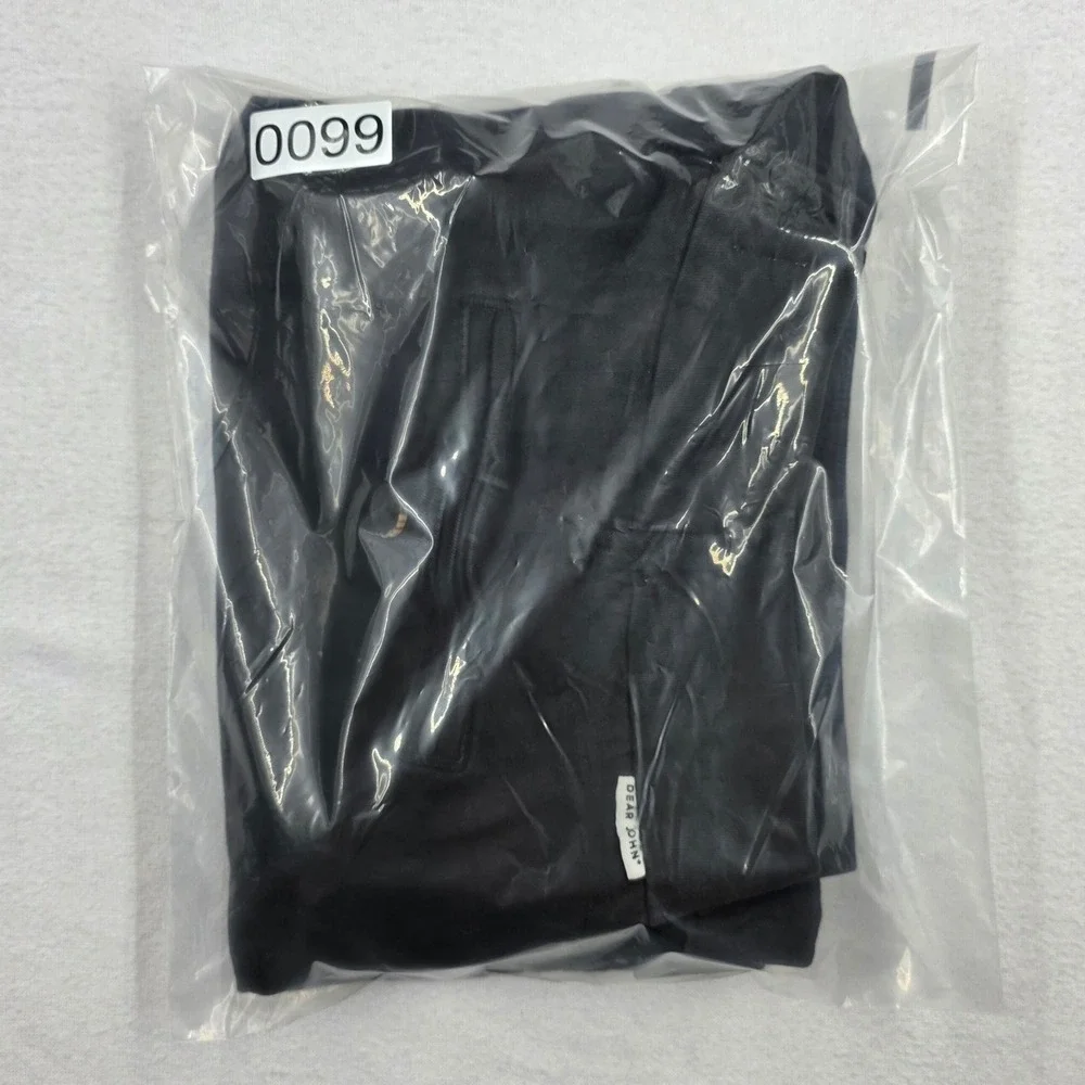 Dear John North Hampton Black High Rise Cuffed Shorts Size 31 Chino Stretch